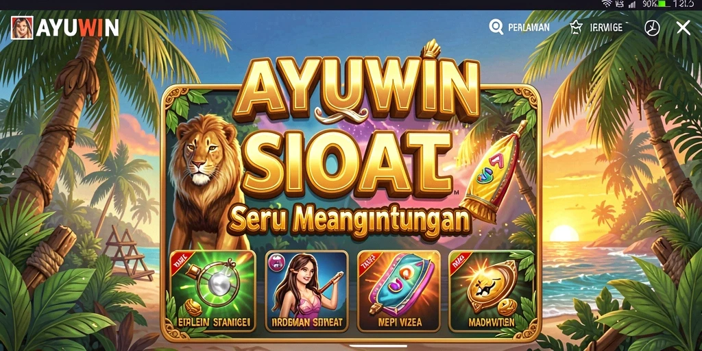 Tampilan menarik dari gameplay AYUWIN yang penuh warna.
