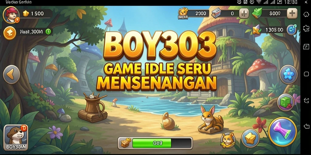 Screenshot utama BOY303 menampilkan serunya gameplay Idle yang menawan.