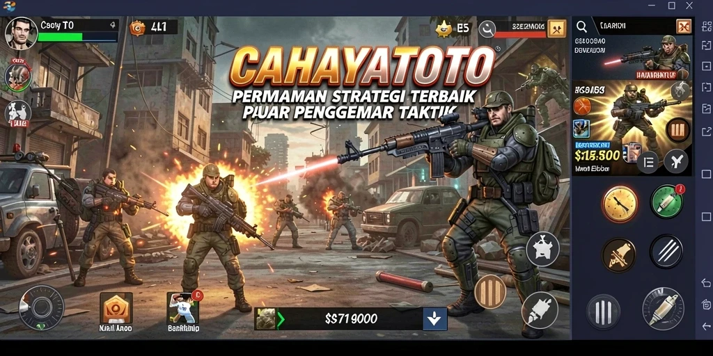 Tampilan menarik dari pertempuran strategi CAHAYATOTO.
