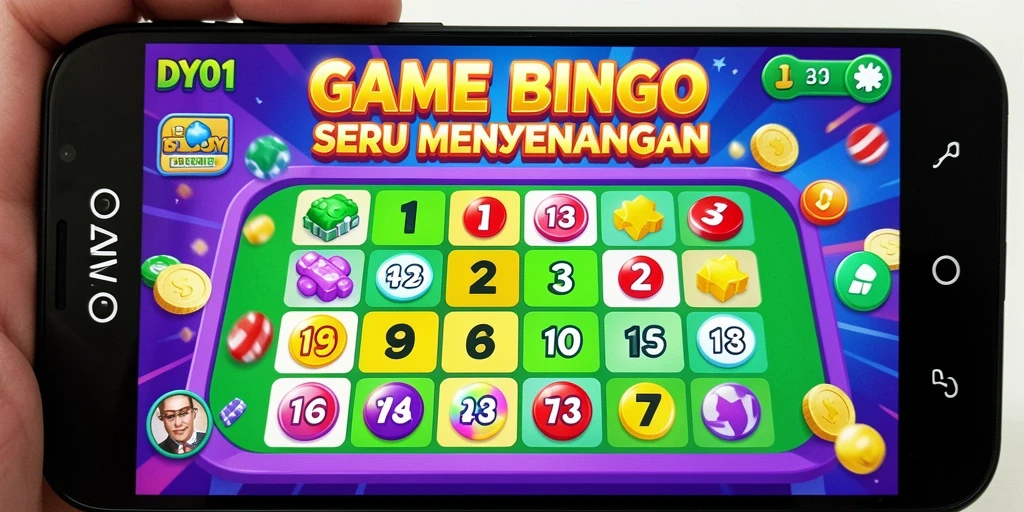 Screenshot gameplay Bingo DY01 yang menarik dan interaktif.