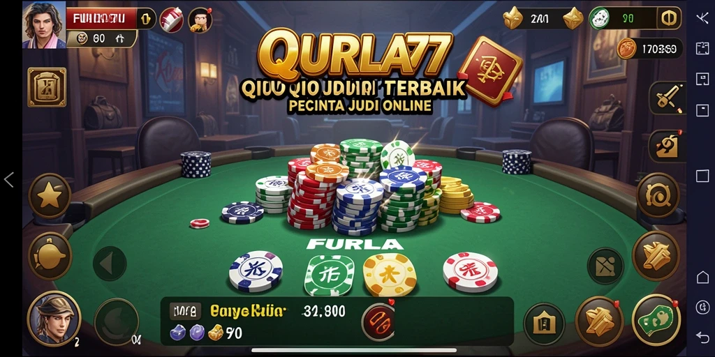 Screenshot utama FURLA77 menampilkan gameplay QiuQiu yang mengasyikkan.