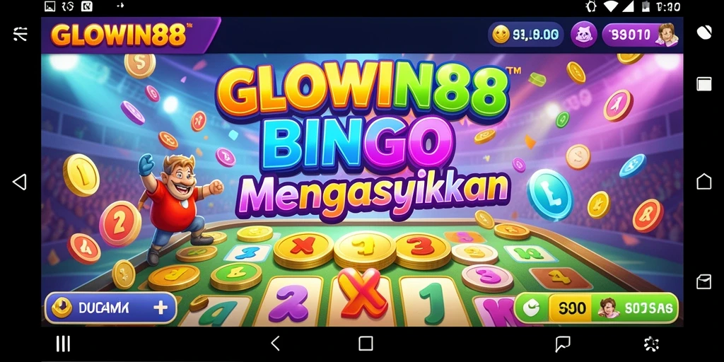 Tampilan menarik dari gameplay Bingo GLOWIN88.