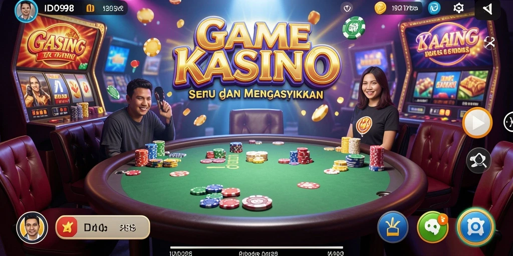 Gameplay seru ID098 dengan berbagai pilihan permainan Kasino.