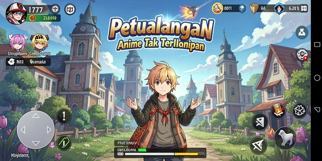 Screenshot gameplay L777 menampilkan aksi seru di dunia Anime.