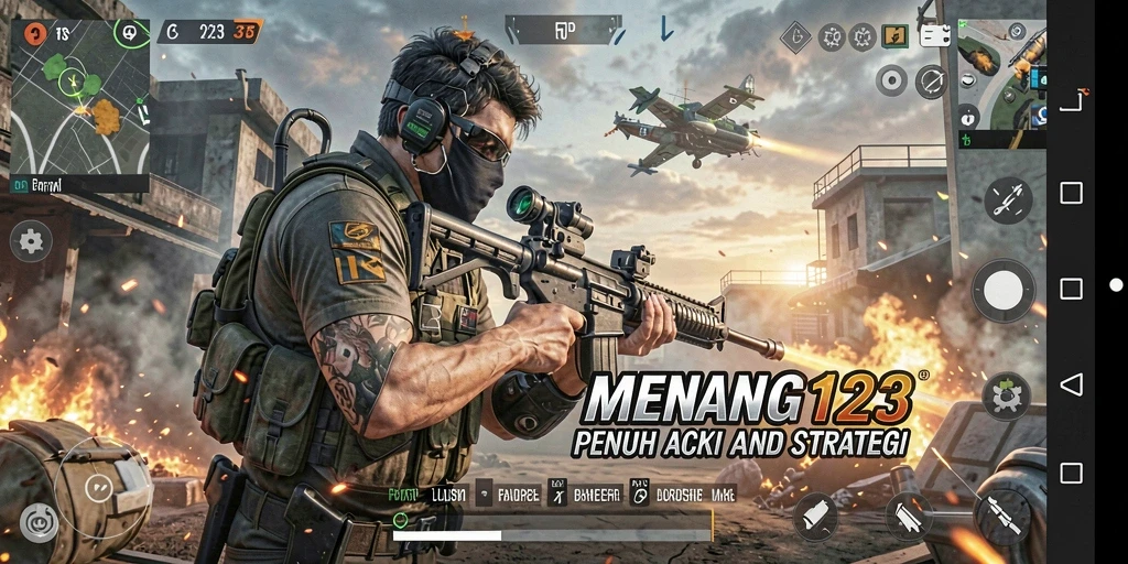 Menampilkan pertempuran seru di arena MENANG123 dengan grafis yang memukau.
