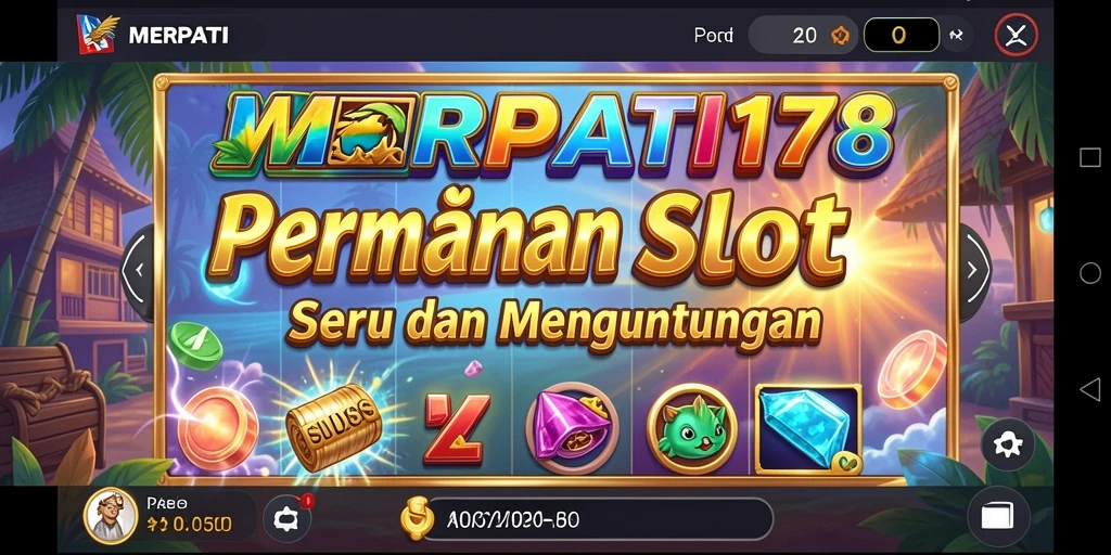 Screenshot gameplay MERPATI178 dengan tampilan mesin Slot menarik.