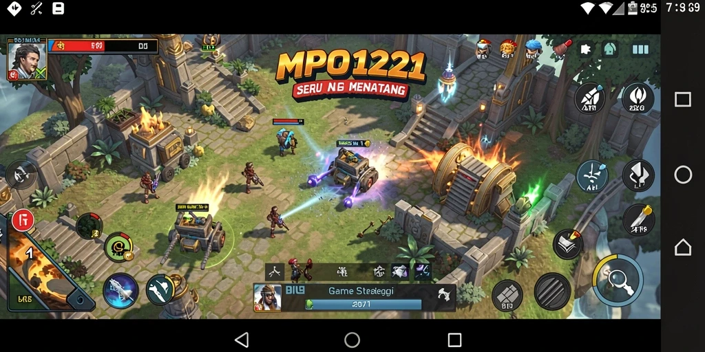 Tampilan gameplay seru dari MPO1221 yang menantang strategi pemain.