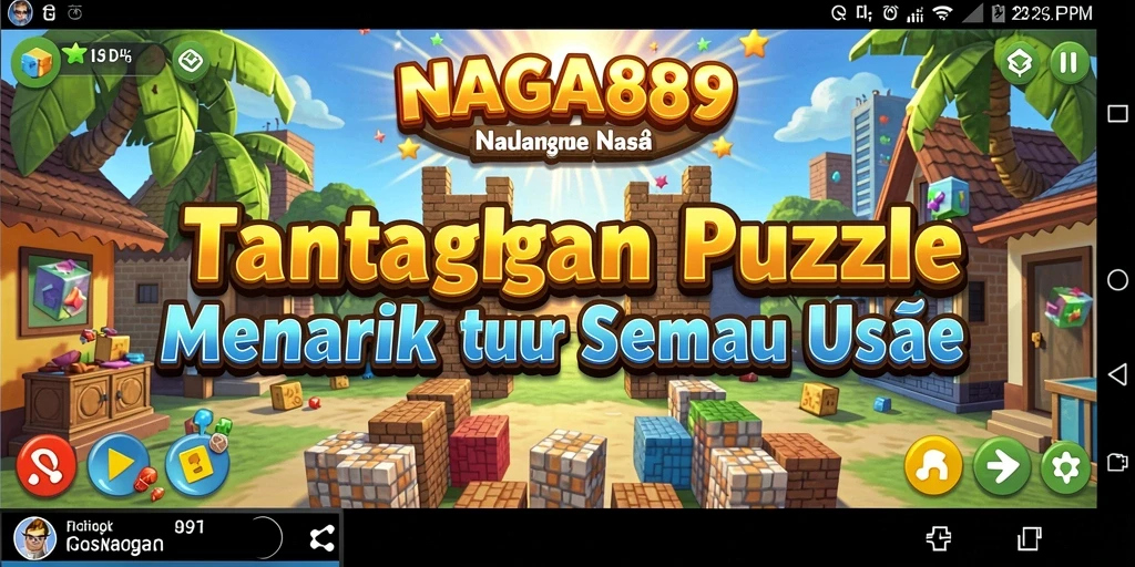 Gameplay seru dari NAGA889 penuh dengan tantangan puzzle.
