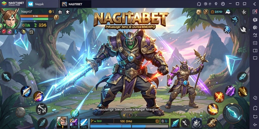 Tampilan gameplay seru di dunia fantasi NAGITABET.