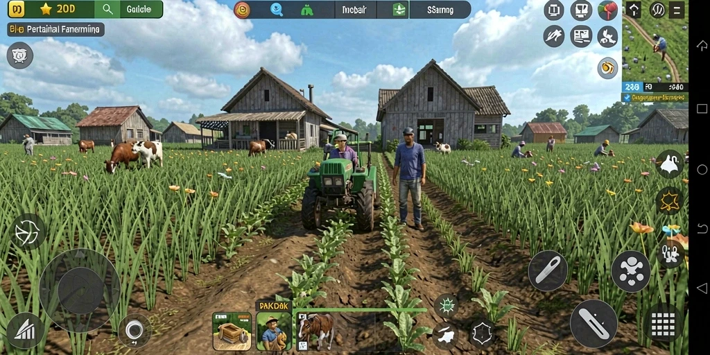 Tampilan menarik dari gameplay <strong>PAKDE4D</strong> tentang bertani yang menyenangkan.