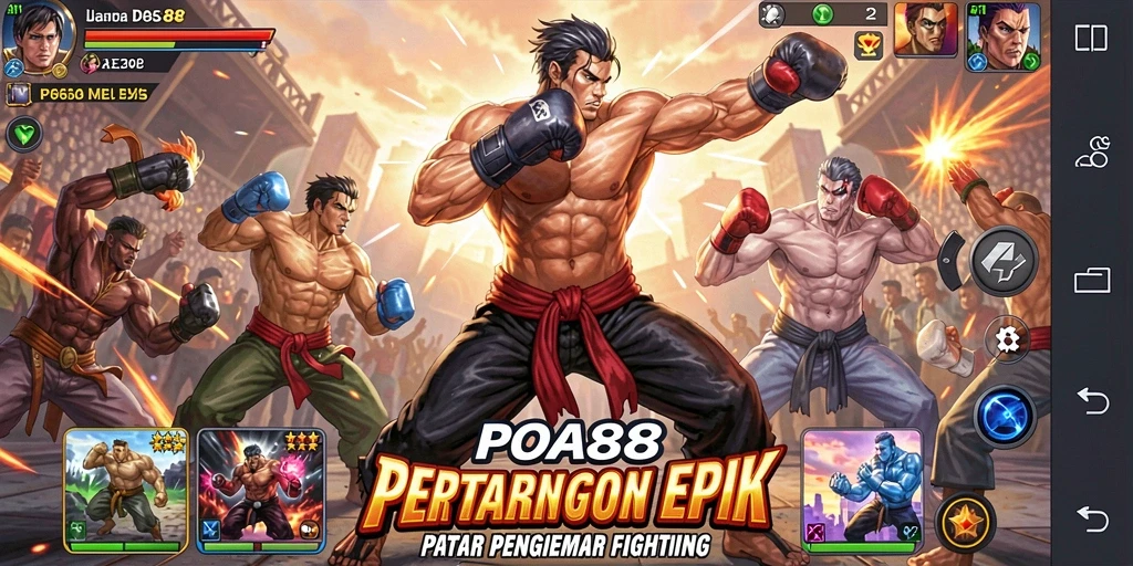 Tampilan gameplay seru di POA88 dengan aksi Fighting yang mendebarkan.