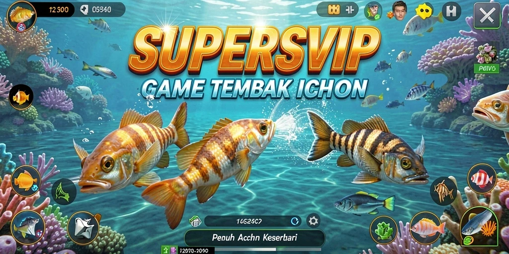 Screenshot gameplay menampilkan aksi seru dalam menembak ikan.