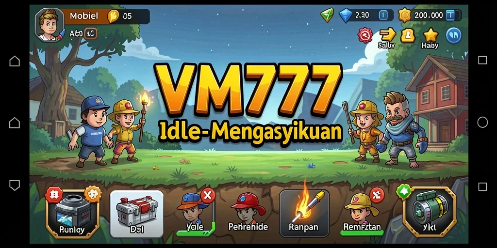 Tampilan gameplay VM777 yang seru dan menarik dalam genre Idle.