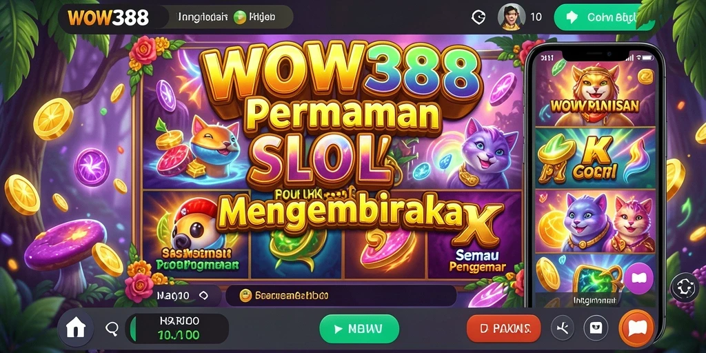Tampilan gameplay WOW388 yang mengasyikkan dalam permainan Slot.